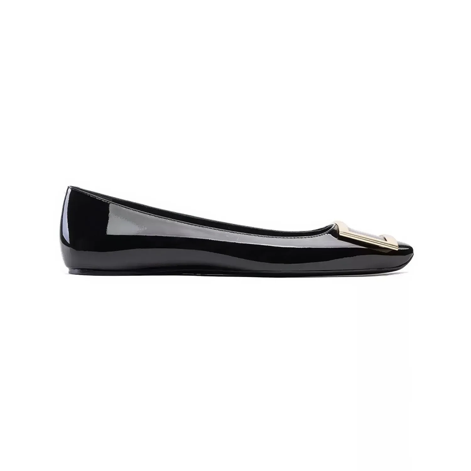 Women's Trompette Ballet Flats with Signature Buckle Detail