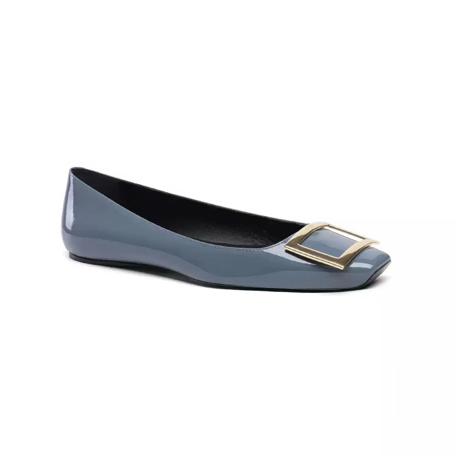 Women's Trompette Ballet Flats with Signature Buckle Detail