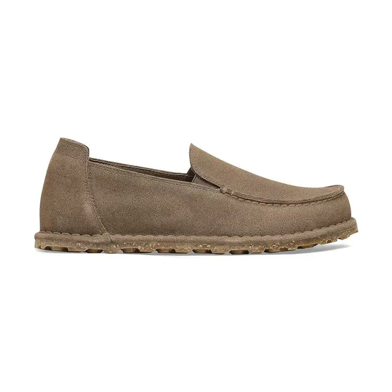 Women's Utti Deep Blue Narrow Gray Taupe Suede