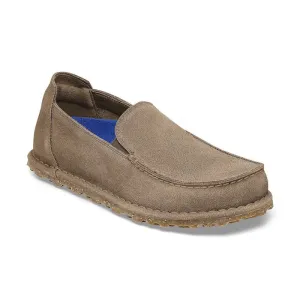Women's Utti Deep Blue Narrow Gray Taupe Suede