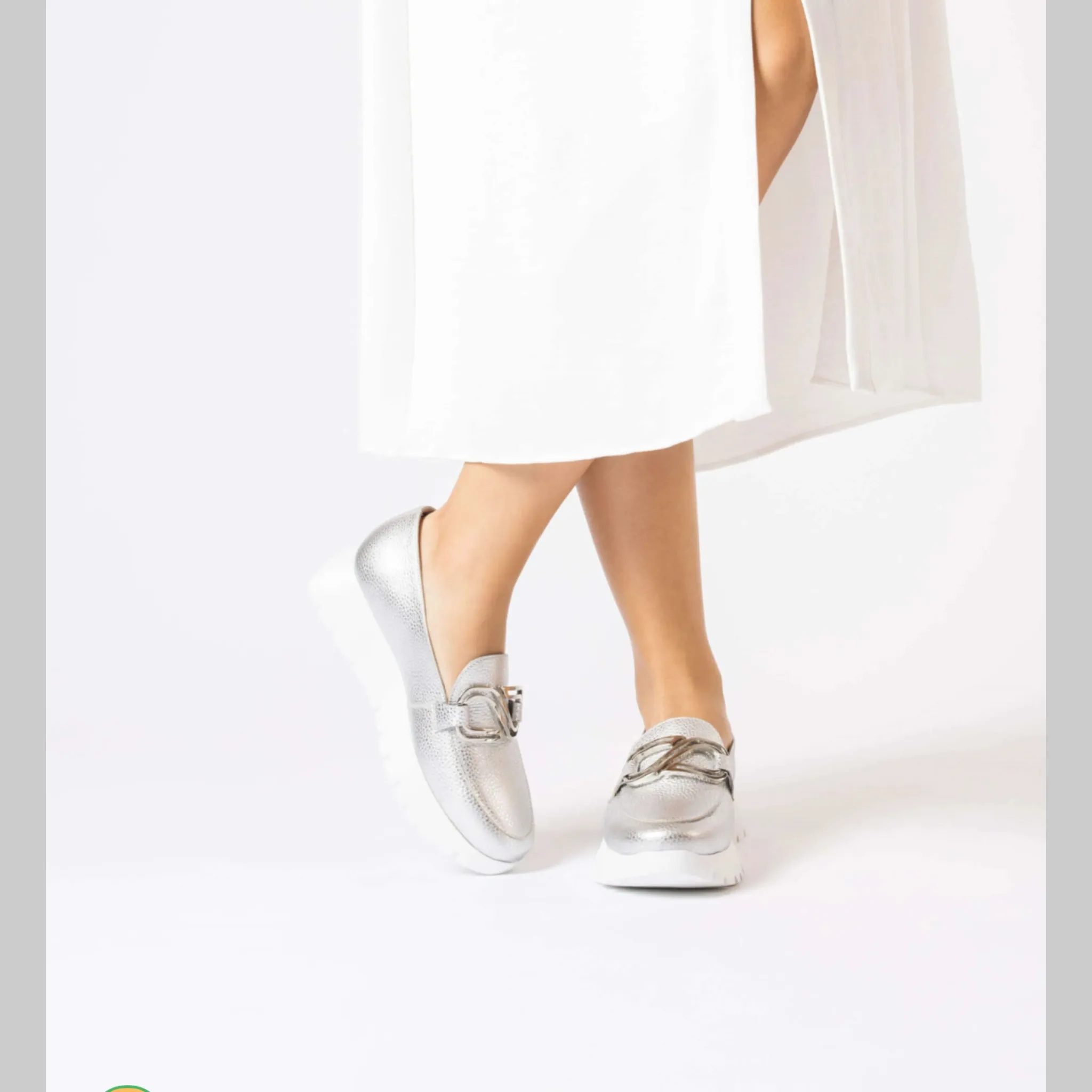 Wonders Silver Loafer A-2462