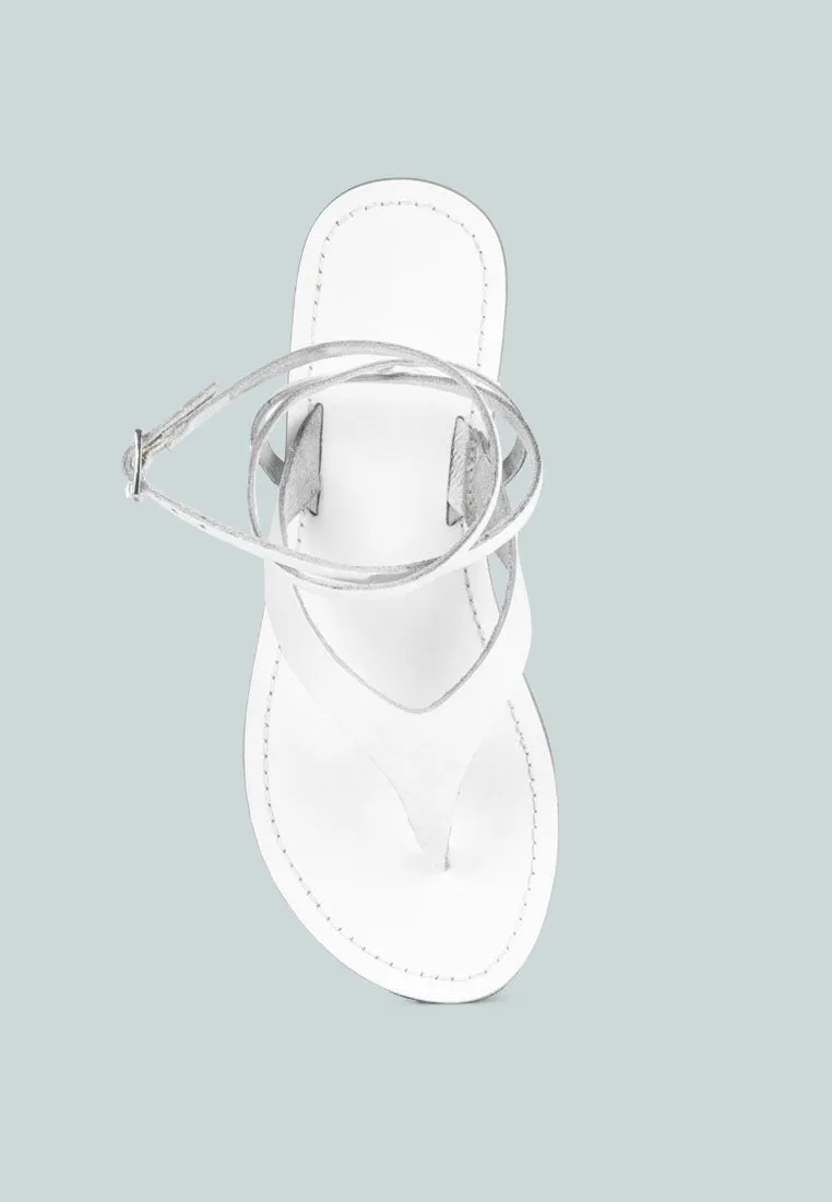 Wrap-Up Tie Around Flat Sandals By Ruw