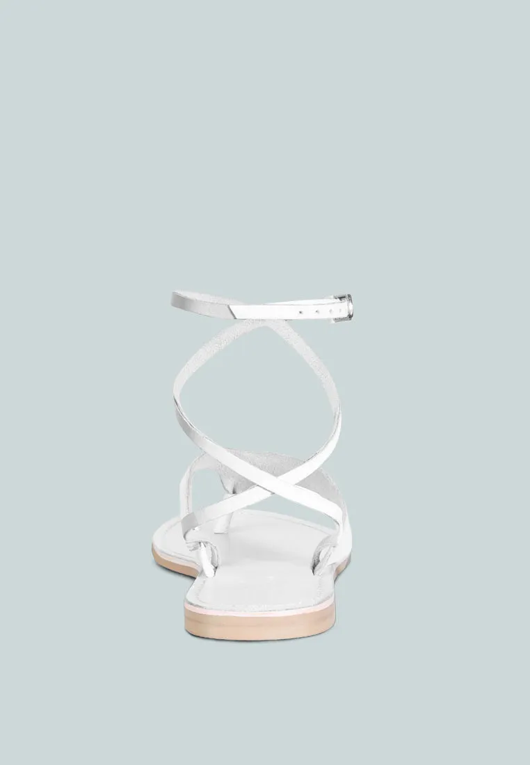 Wrap-Up Tie Around Flat Sandals By Ruw