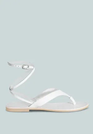 Wrap-Up Tie Around Flat Sandals By Ruw