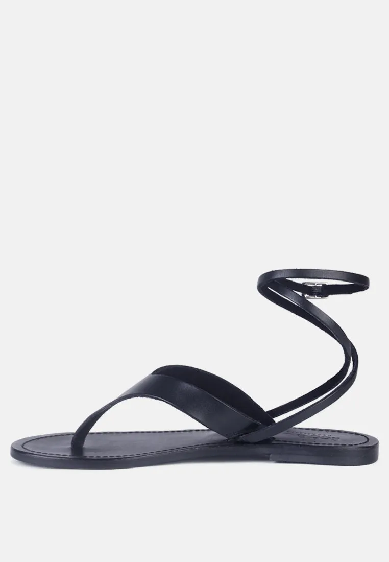 Wrap-Up Tie Around Flat Sandals By Ruw